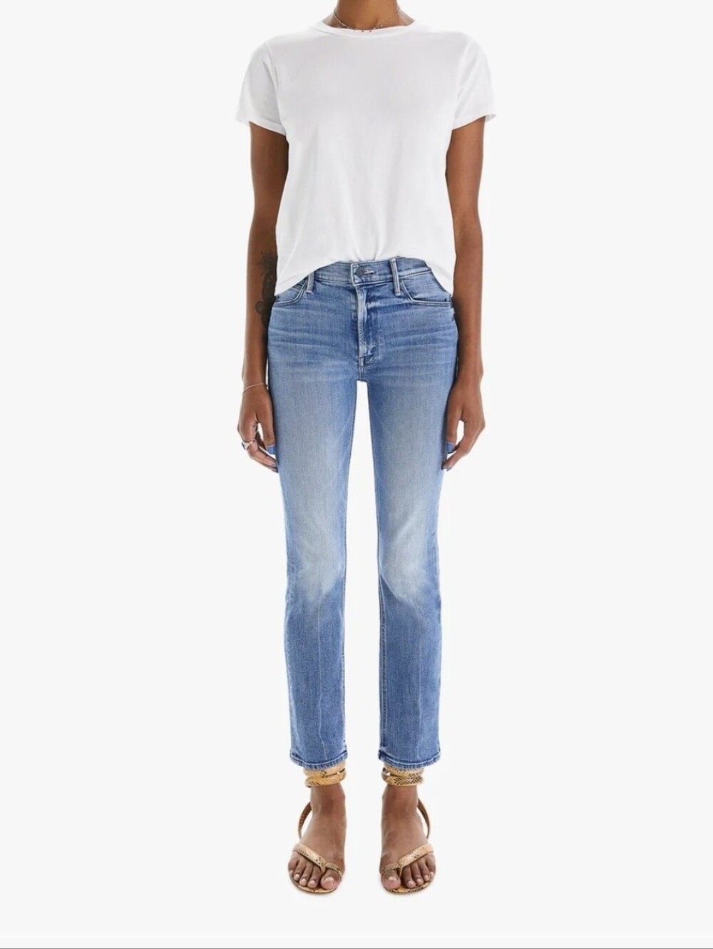 Mother The Mid Rise Dazzler Ankle We The Animals Size 29